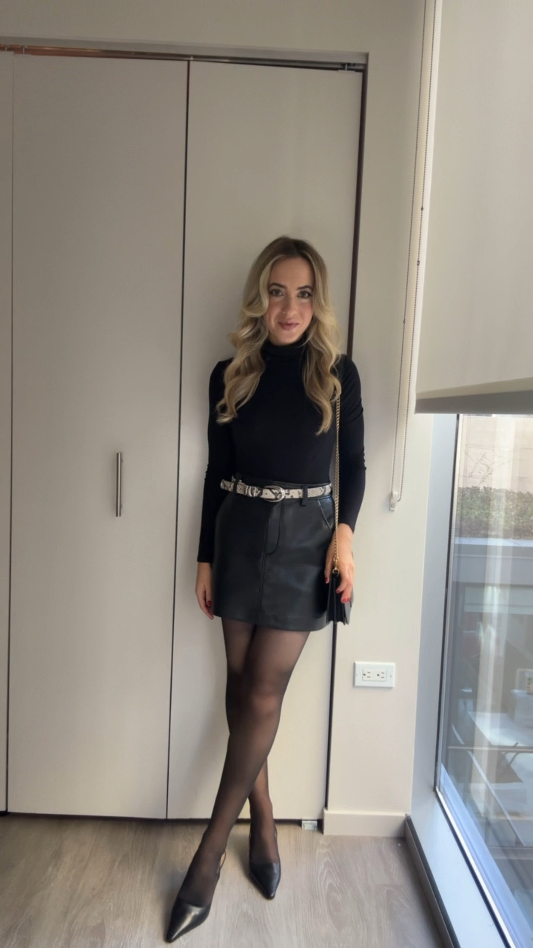 Chicago Outfit: Chicago winter style made easy- start with your classic all-black winter look and layer int snakeskin accessories for a subtle pop of personality 

#LTKSeasonal #LTKdayinmylife #LTKgrwm