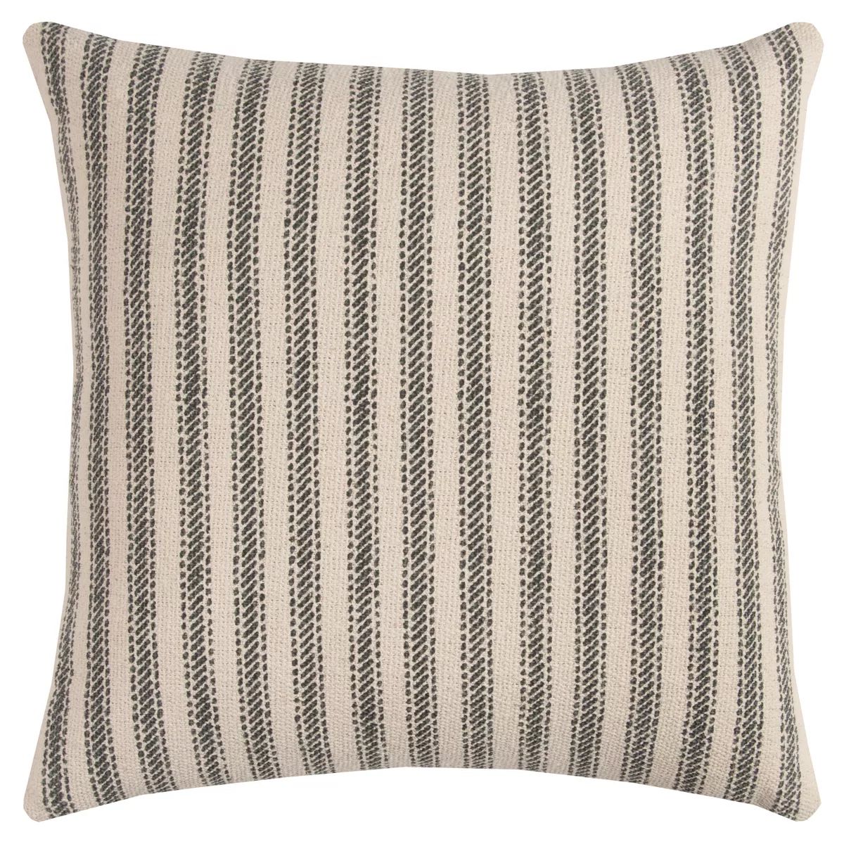 20"x20" Oversize Ticking Striped Square Throw Pillow - Rizzy Home | Target