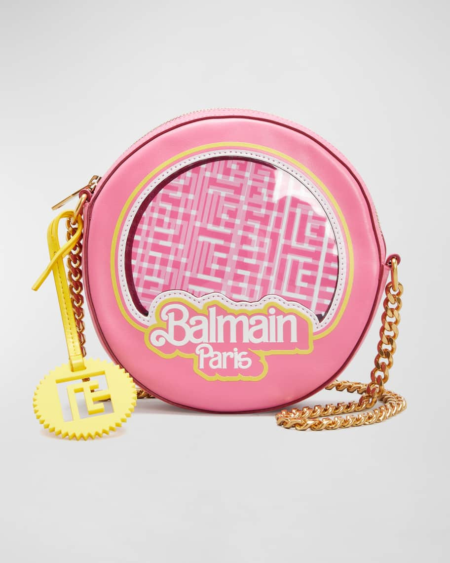 Balmain x Barbie Disco Round Crossbody Bag | Neiman Marcus