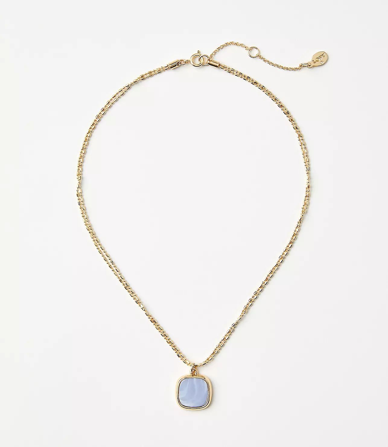 Double Chain Pendant Necklace | LOFT