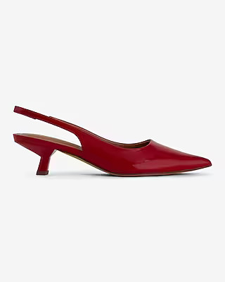 Slingback Kitten Heel Pumps | Express