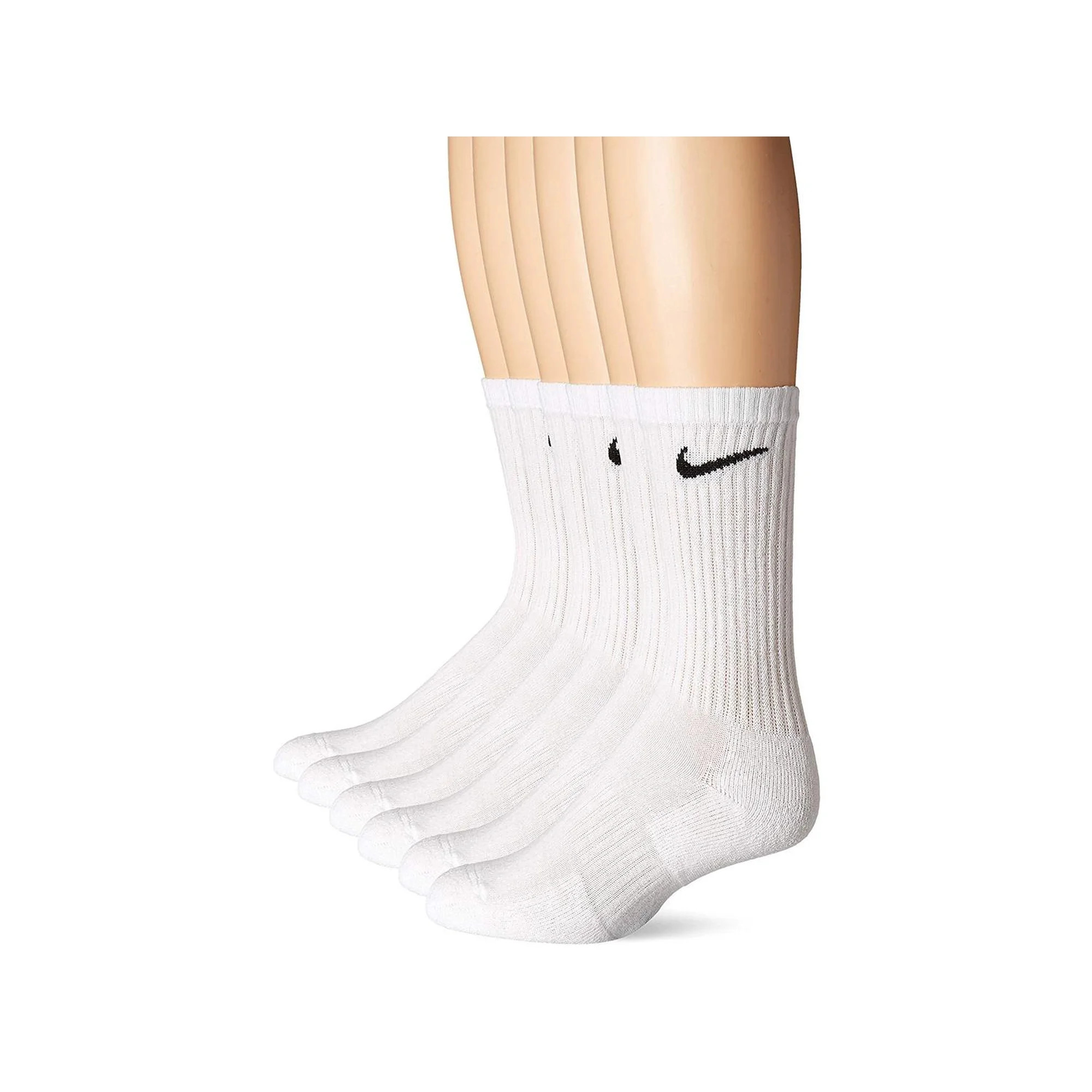 Nike Everyday Cushion Crew Socks  Unisex Nike Socks   White/Black  Size Large | Walmart (US)