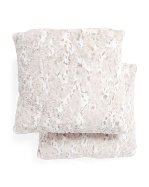 20x20 2pk Faux Fur Pillows | Throw Pillows | Marshalls | Marshalls