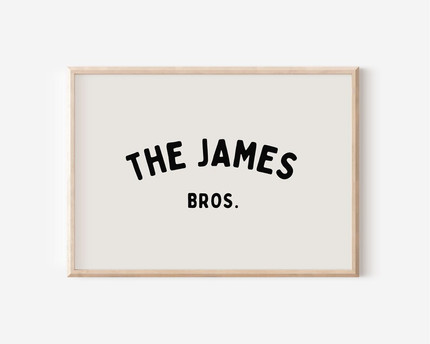 Personalized Name Brother Downloadable Print