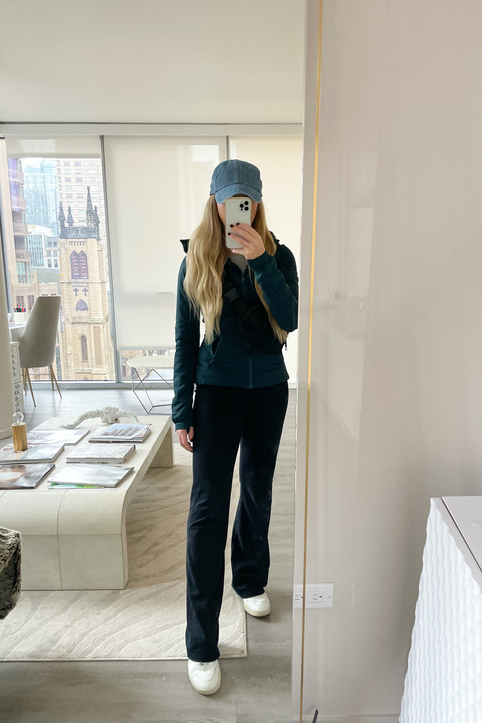 Flare Leggings, Lululemon Belt Bag , Baseball Hat, loungewear, casual work from home, puffer jacket, Veja madewell Aritzia white sneakers#LTKfit

#LTKSeasonal #LTKtravel #LTKfitness