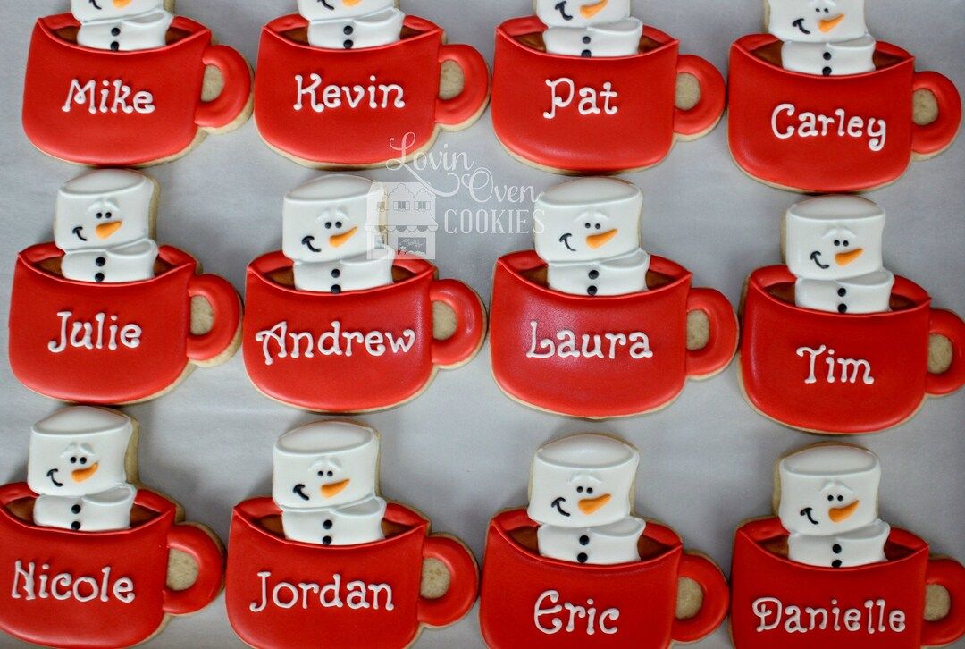 Personalized Marshmallow Hot Cocoa Snowman Mug  1 Dozen - Etsy | Etsy (US)