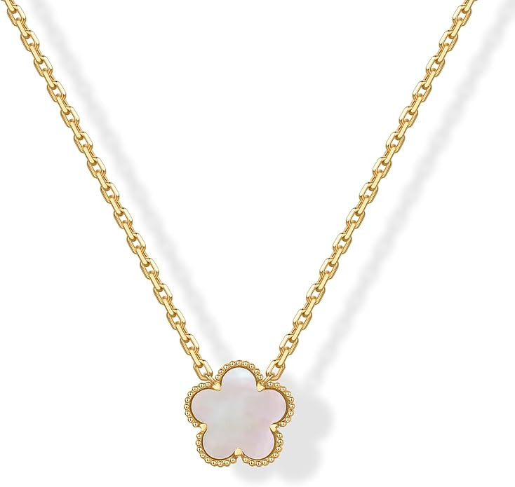 PAVOI 14K Gold Plated Clover Necklaces for Women - Lucky Four Leaf Clover Necklace Pendant - Tren... | Amazon (US)