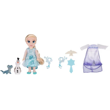 Disney's Frozen Ice and Snow 6 inch Elsa Petite Doll Set with Two Dress and Accessories | Walmart (US)