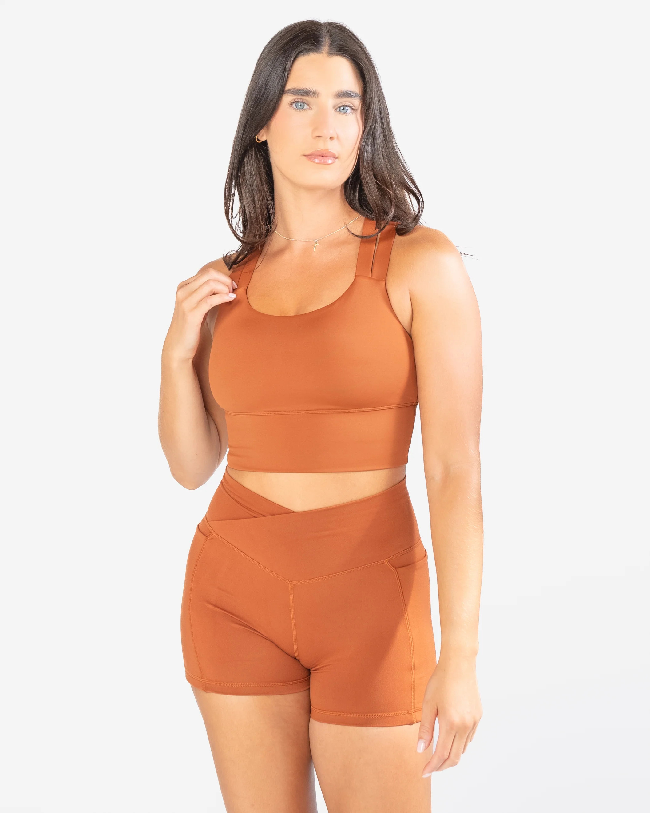 Sierra Sports Bra - Copper | Senita Athletics