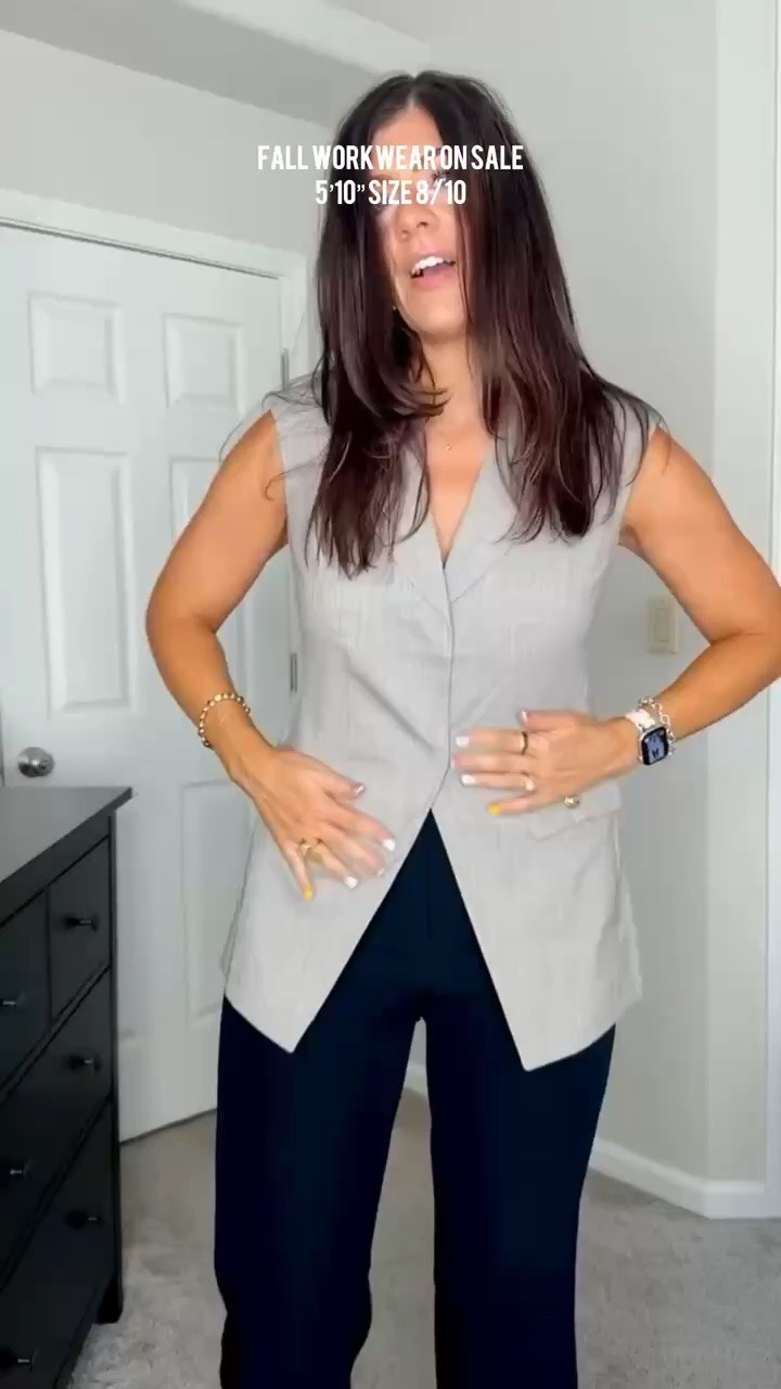 Fall workwear on sale from Express! Wearing a size medium vest and a 10 long flare trouser 

Midsize, midsize fashion, fall fashion, fall workwear, trendy fall fashion, midsize workwear, express workwear, midsize express style 

 #LTKSaleAlert #LTKMidsize #LTKWorkwear