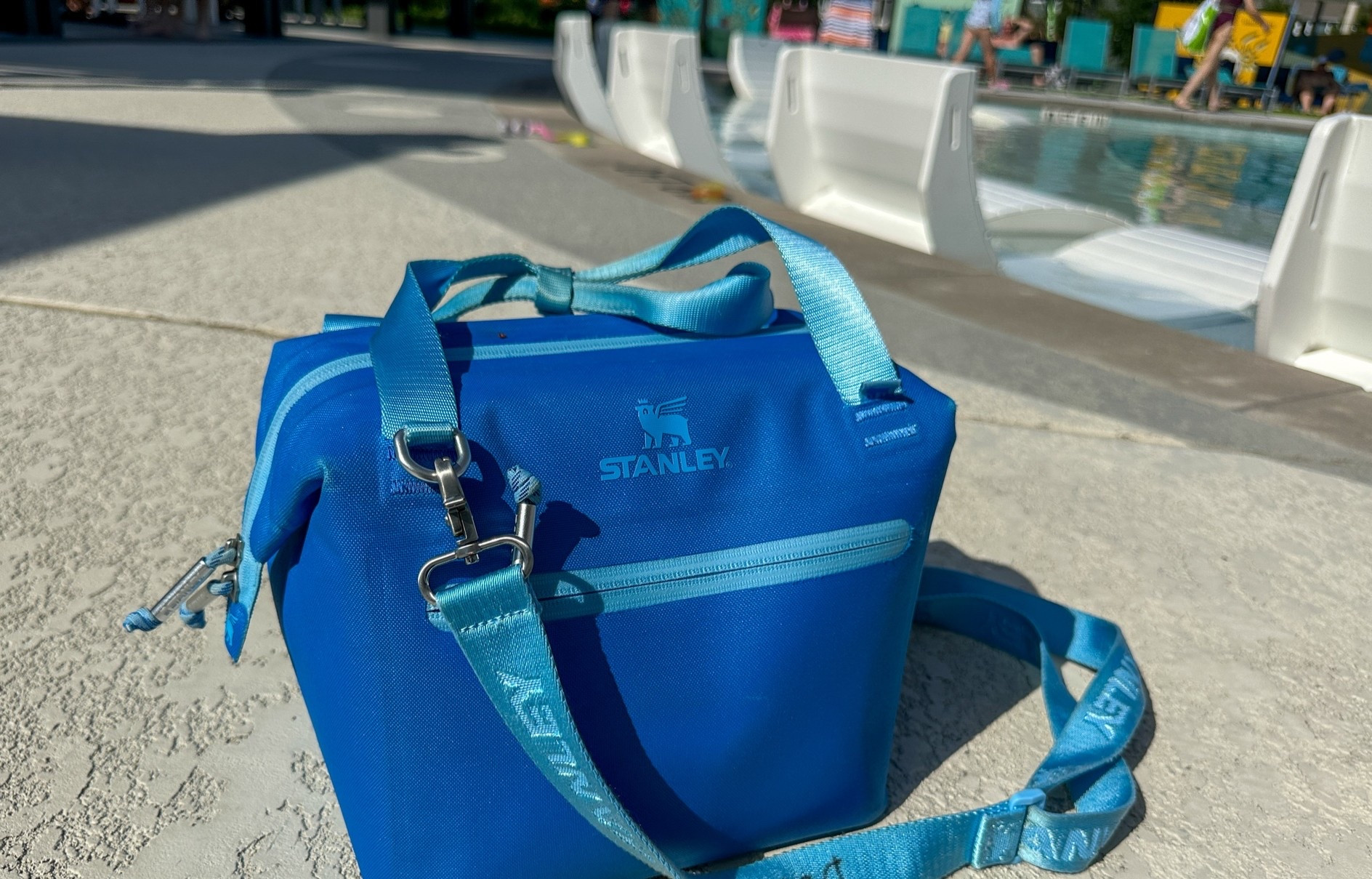 Pool day isn’t complete without this Stanley bag/cooler. #Stanley #Cooler #Poolside #PoolDay