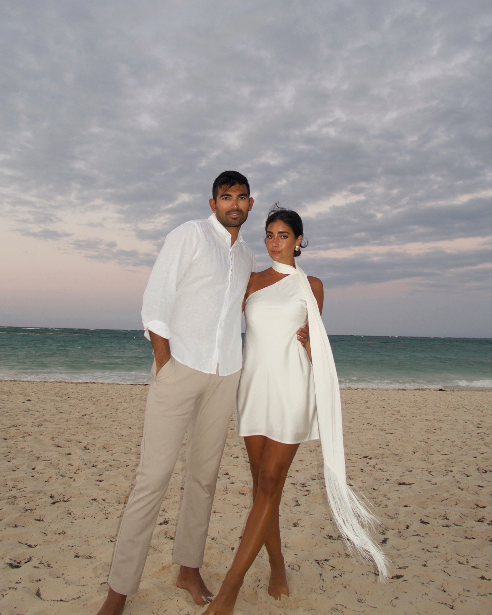 Linking exact dress it’s called “scarf slip mini dress” 🤍 wearing size xs petite (5’5”) and also more white faves for summer whites or for the brides xx 

#LTKwedding #LTKfindsunder100 #LTKtravel