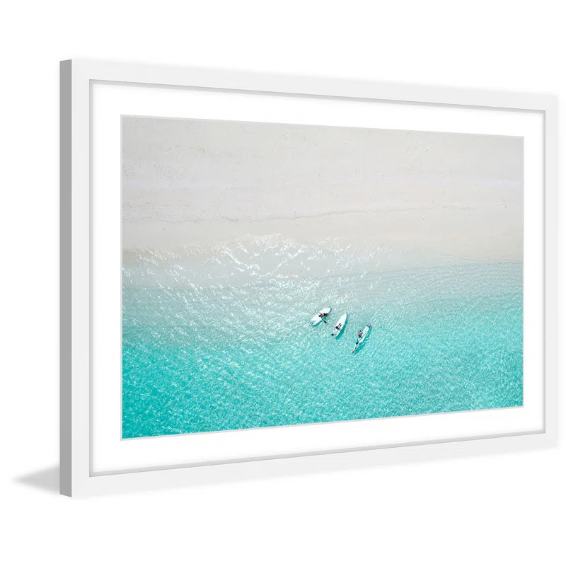 Highland Dunes 'Trois Bateaux' - Picture Framed Photographic Print on Paper & Reviews | Wayfair | Wayfair North America