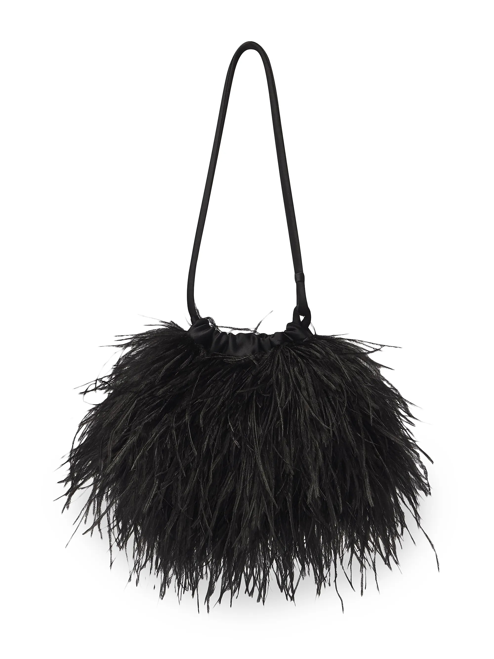 A.L.C. Janie Feathered Shoulder Bag | Saks Fifth Avenue | Saks Fifth Avenue