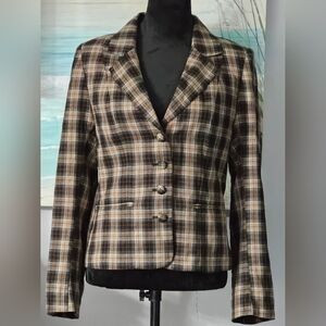 WAYF Darby Plaid Blazer Sz Medium | Poshmark