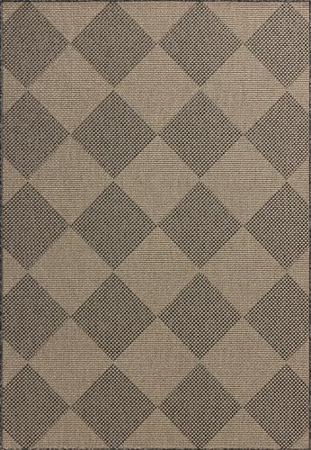Loloi Chris Loves Julia Providence Collection PRC-04 Graphite/Sand 7'-6" x 7'-6", .12" Pile Height, Indoor/Outdoor Round Area Rug | Amazon (US)