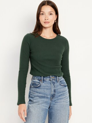 Plush-Knit Long-Sleeve T-Shirt | Old Navy (CA)