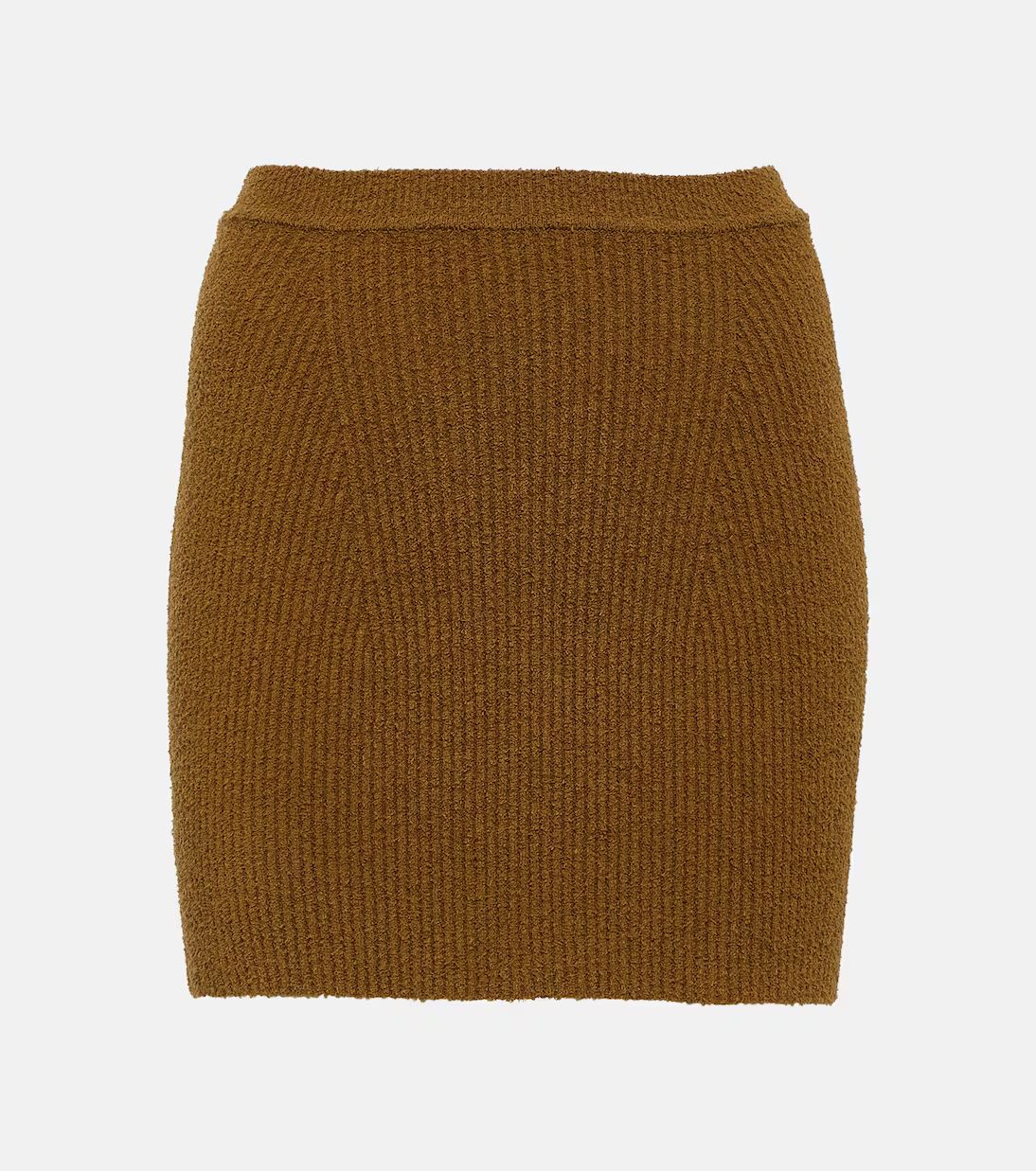 Ribbed-knit cotton-blend miniskirt | Mytheresa (UK)
