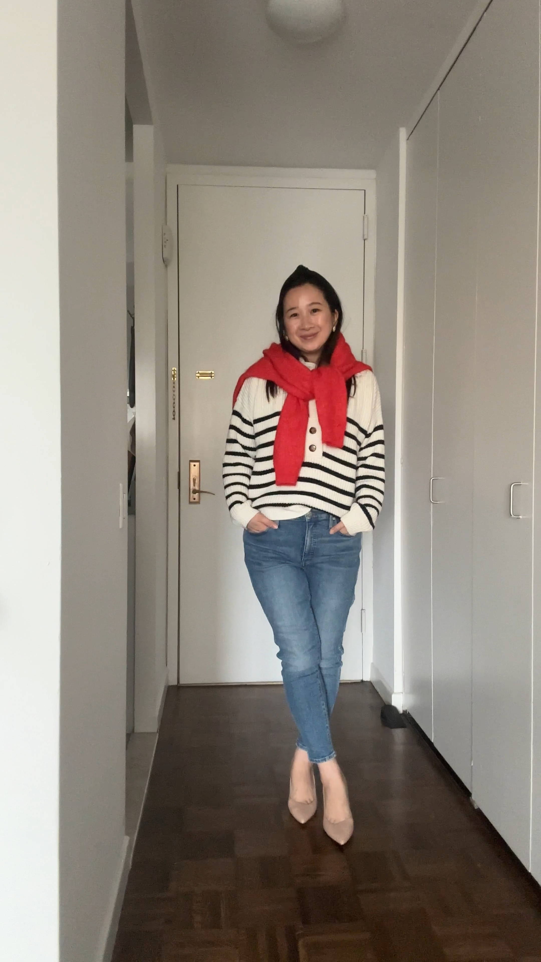 The perfect outfit to add a pop of red! 

#LTKmidsize #LTKstyletip