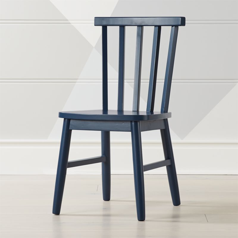 Shore Navy Kids Chair + Reviews | Crate and Barrel | Crate & Barrel