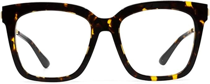 DIFF Eyewear Bella Designer Square Oversized Computer Blue Light Blocking Glasses for Women | Amazon (US)