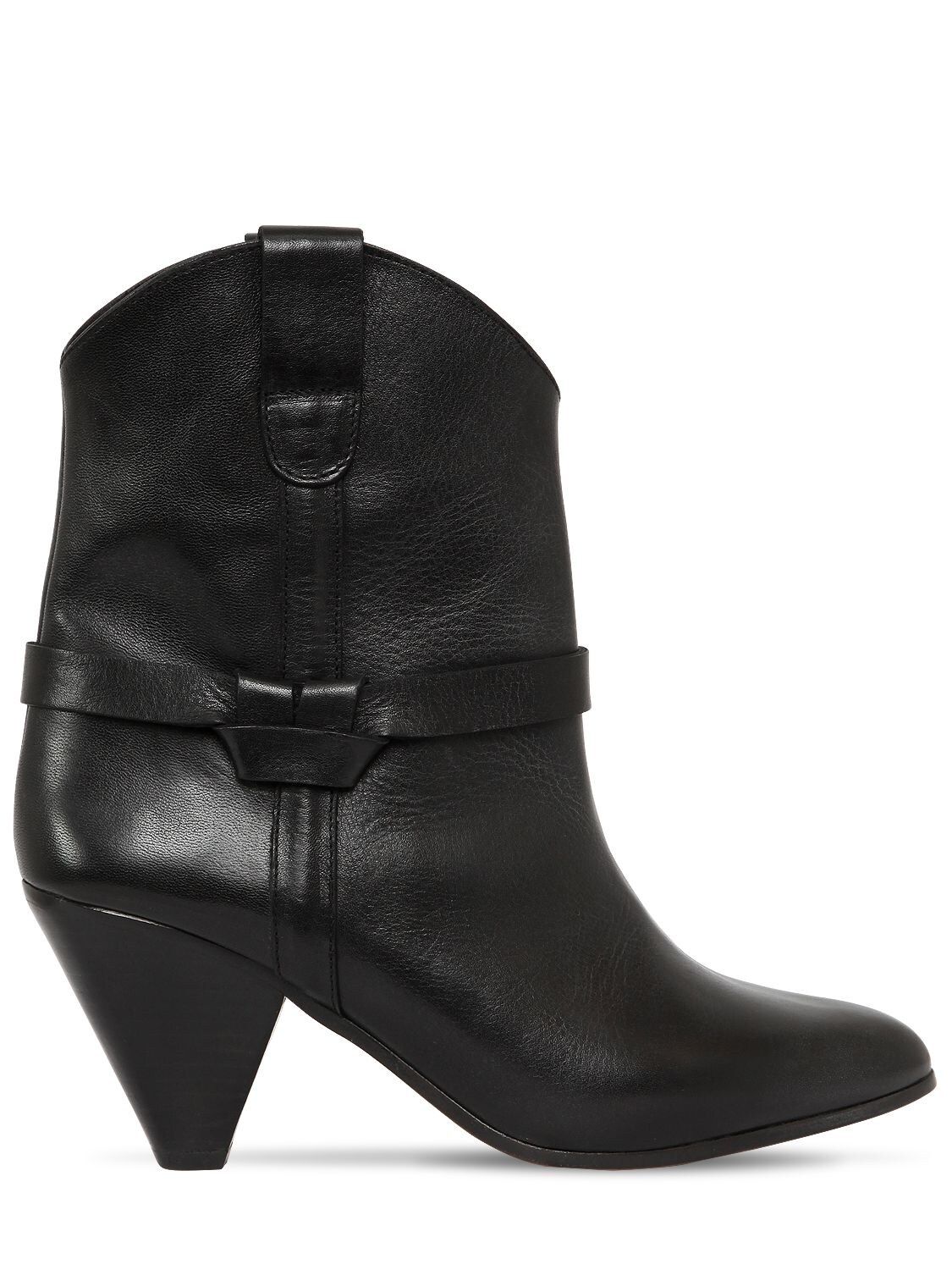 Isabel Marant - 75mm deane leather cowboy boots - Black | Luisaviaroma | Luisaviaroma