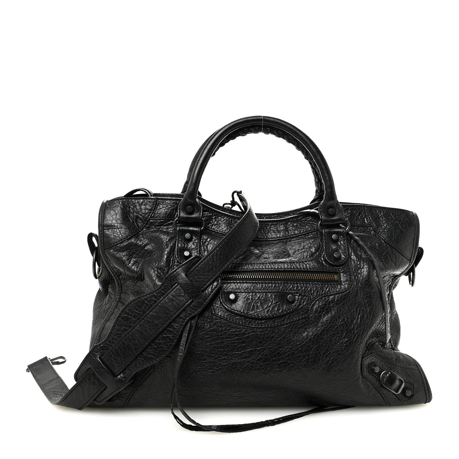 Balenciaga Agneau Classic Hardware City Black 1892889 | FASHIONPHILE (US)