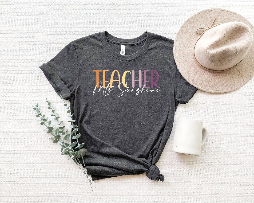 Personalized Teacher Shirt, Custom Teacher Gifts, Teacher Name Shirt,Teacher Gifts,Teacher Shirts... | Etsy (US)