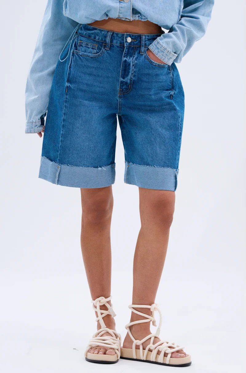 GONE BAD DENIM BERMUDA SHORT | AKIRA