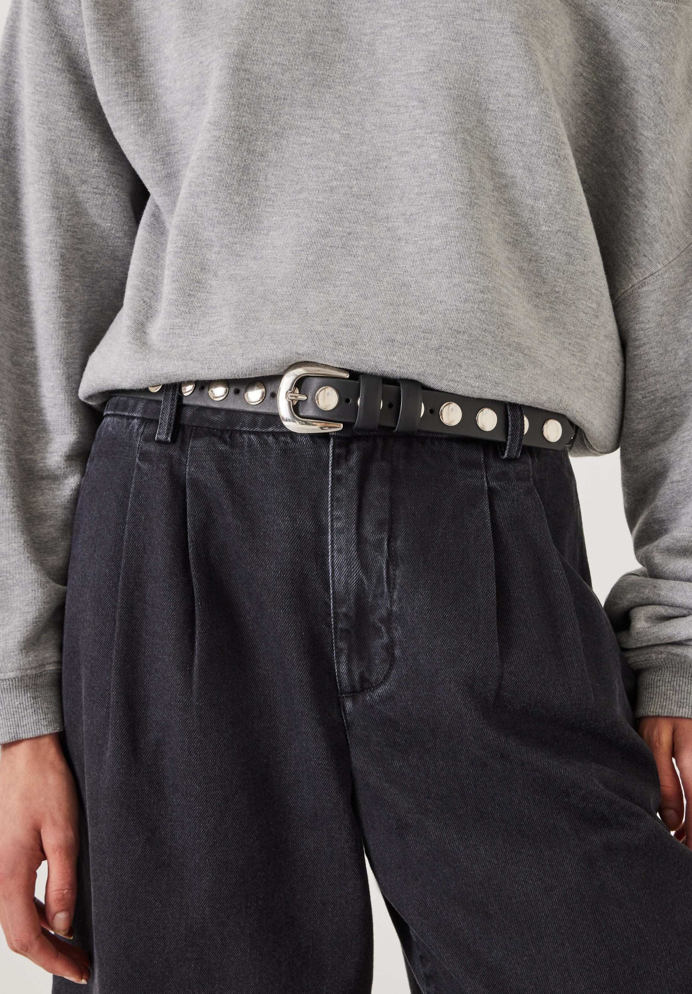 Seren Studded Leather Belt | Hush UK