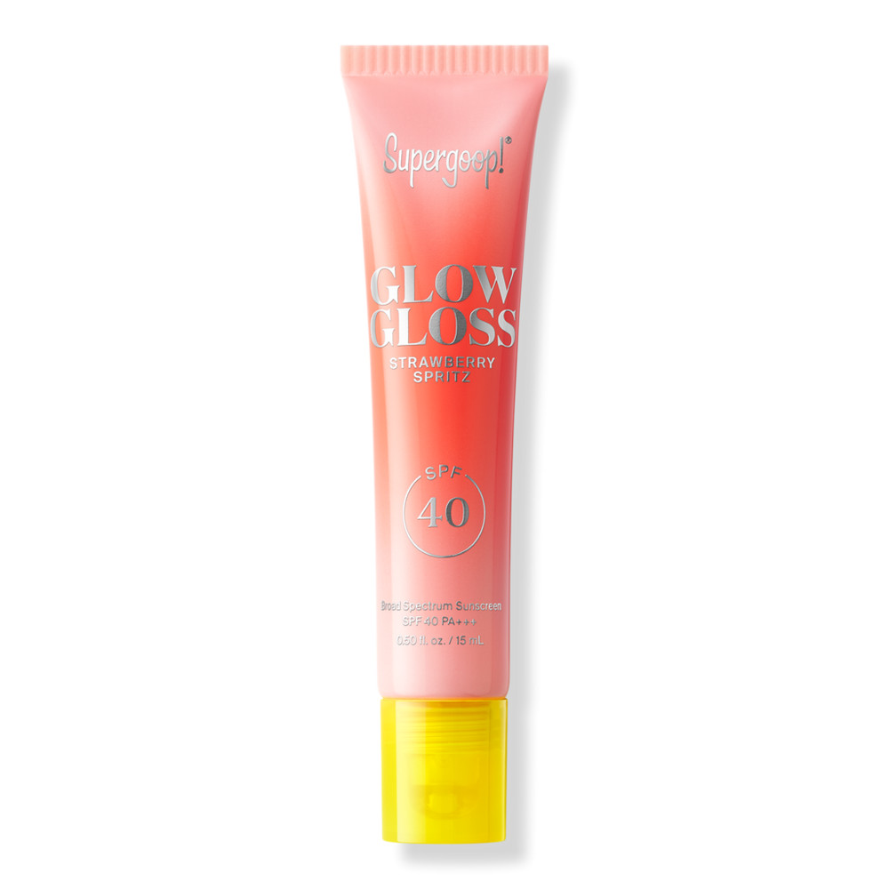 Supergoop! Glow Gloss SPF 40 Lip Balm with Peptides & Shea Butter - Strawberry Spritz | Ulta