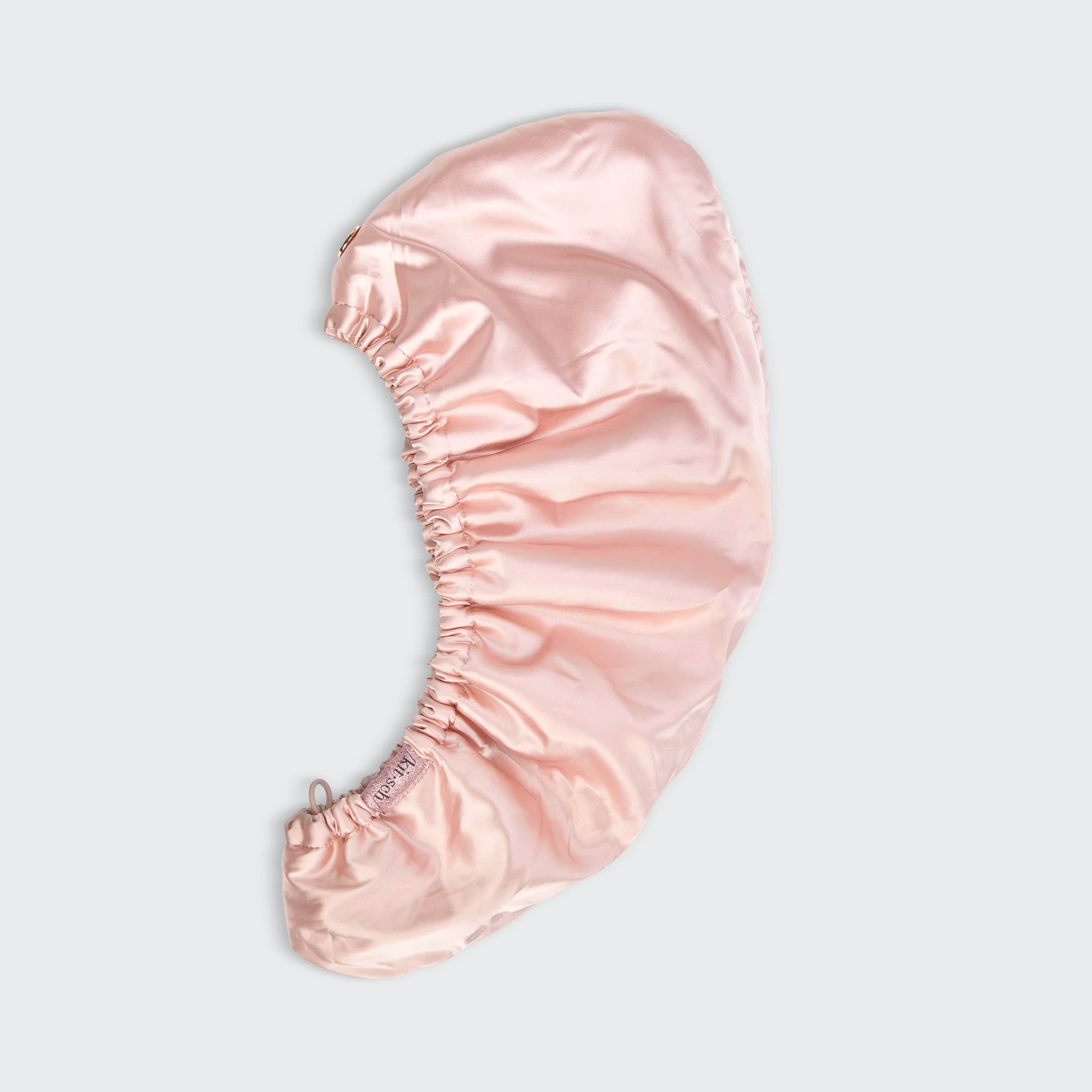 Satin-Wrapped Hair Towel - Blush | KITSCH | Kitsch