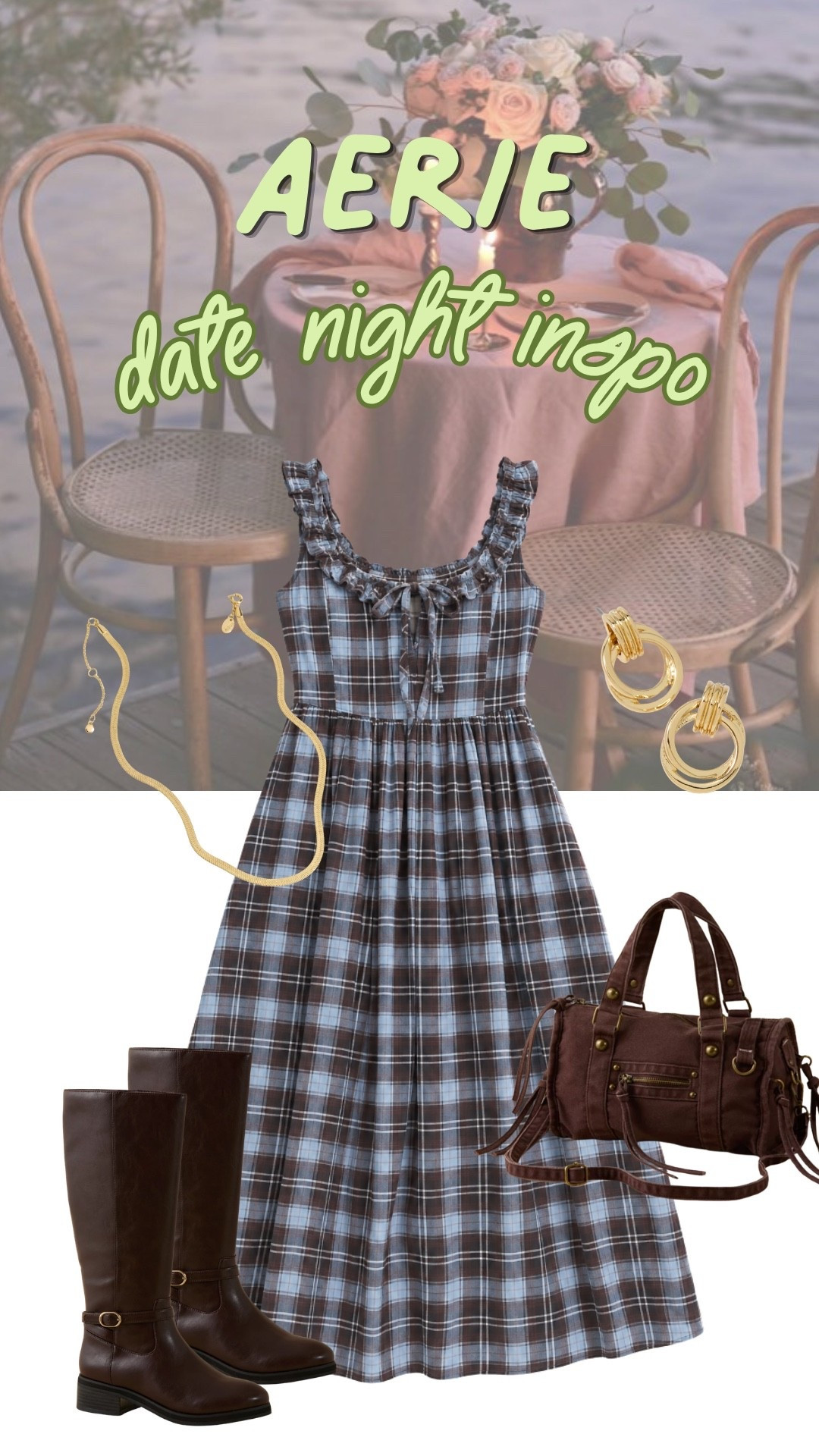 Aerie date night inspo with this beautiful blue dress that makes getting dressed up feel so fun. Add your favorite heels and simple accessories for a pretty look for dinner or a night out.

#LTKdayinmylife #LTKgrwm #LTKootd