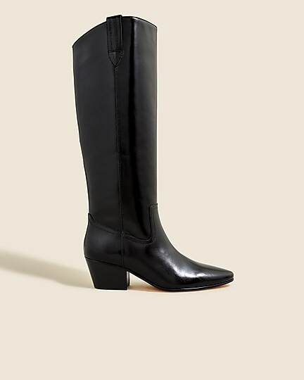 Piper knee-high boots in leather | J. Crew US
