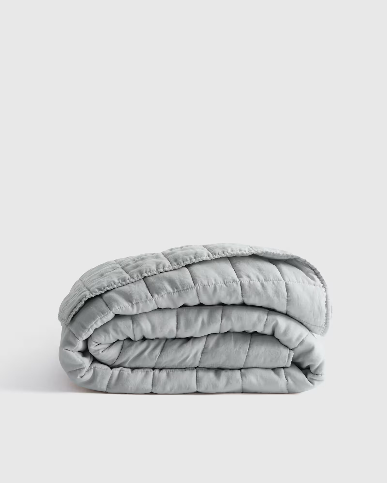 European Linen Box Quilt in Mist | Quince