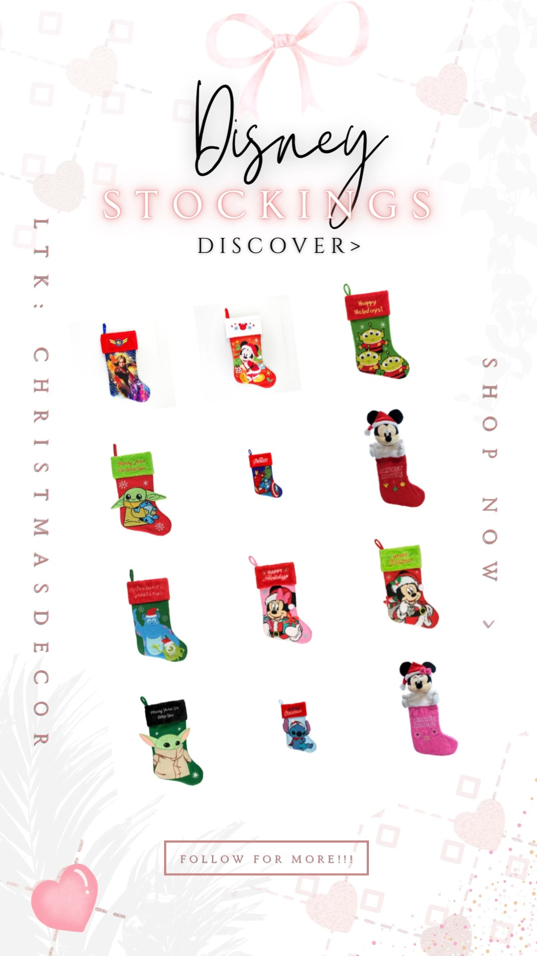 Create Your festive Holiday Home with Disney Christmas Stockings!

#LTKSeasonal #LTKHoliday #LTKhome