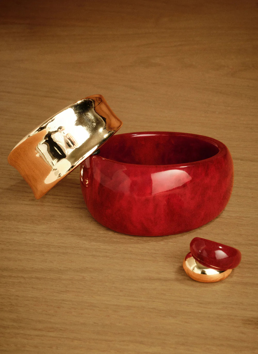 Red Resin Bangle | Mint Velvet