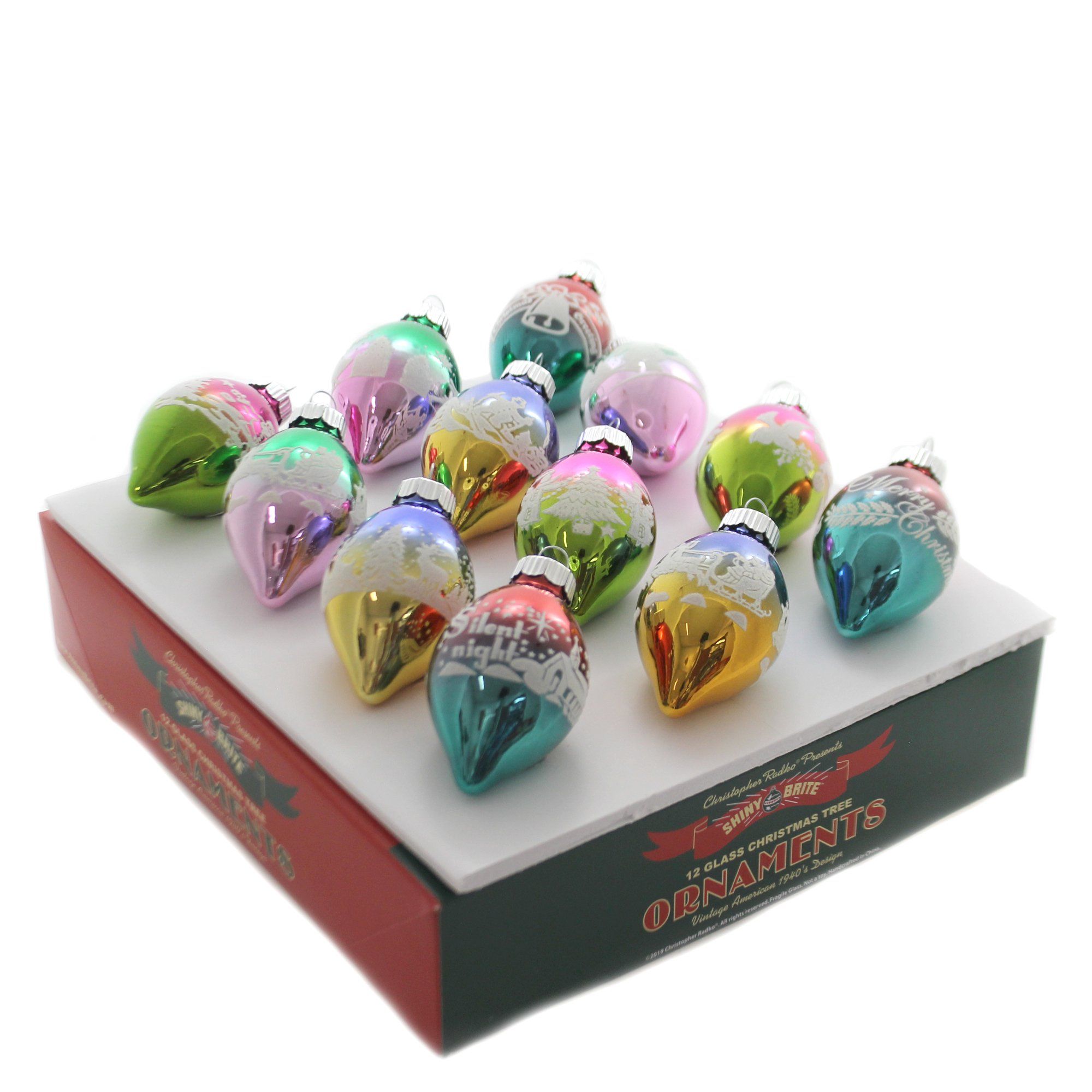 Shiny Brite Cc Flocked Tulips Glass Christmas Confetti 4027743. | Walmart (US)