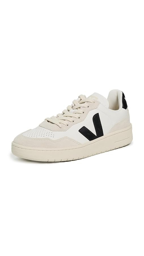 VEJA Women's V-90 Sneaker, White/Black, 8 | Amazon (US)