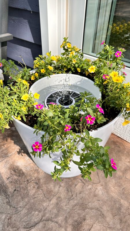 The easiest DIY solar fountain planter! Perfect for patios, pool area, decks that need a pretty focal point. I added petunias to planter that take sun and will cascade down the planter vs getting too tall. 

UndeniablyElyse.com

DIY, plants, led solar light up fountain, planter ideas, Home Depot finds, summer plants, patio decor

#LTKHome #LTKSeasonal #LTKFindsUnder50