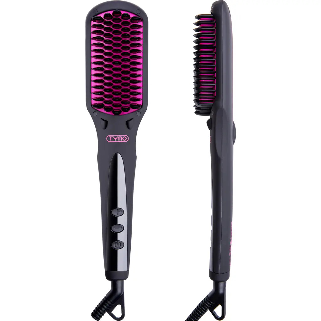 TYMO iONIC Hair Straightener Brush in Black at Nordstrom Rack | Nordstrom Rack