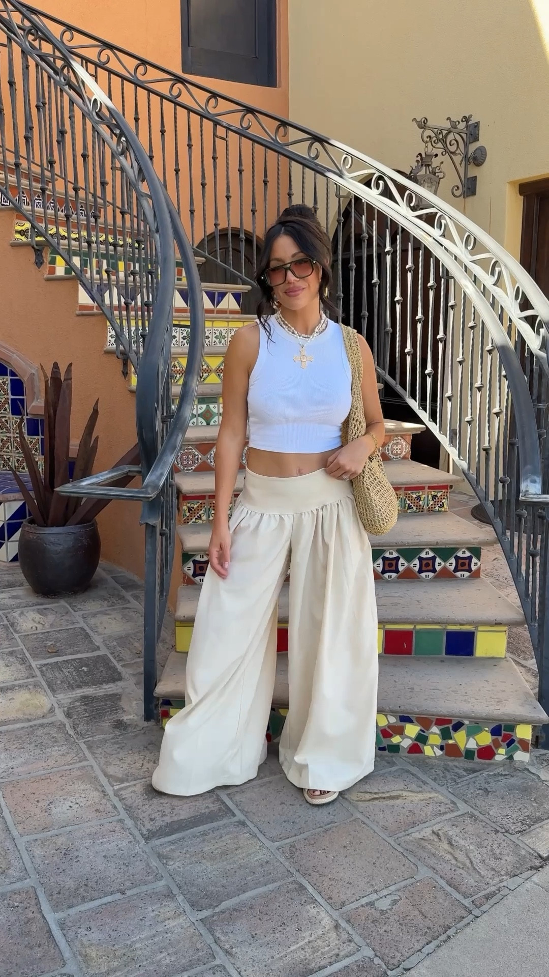 When the outfit is cute and affordable!!!
Wearing a size small in both the tank and wide leg trousers! 

Under $50
Boho style 
Summer outfit 
Beach outfit 


#LTKTravel #LTKFindsUnder50 #LTKStyleTip
