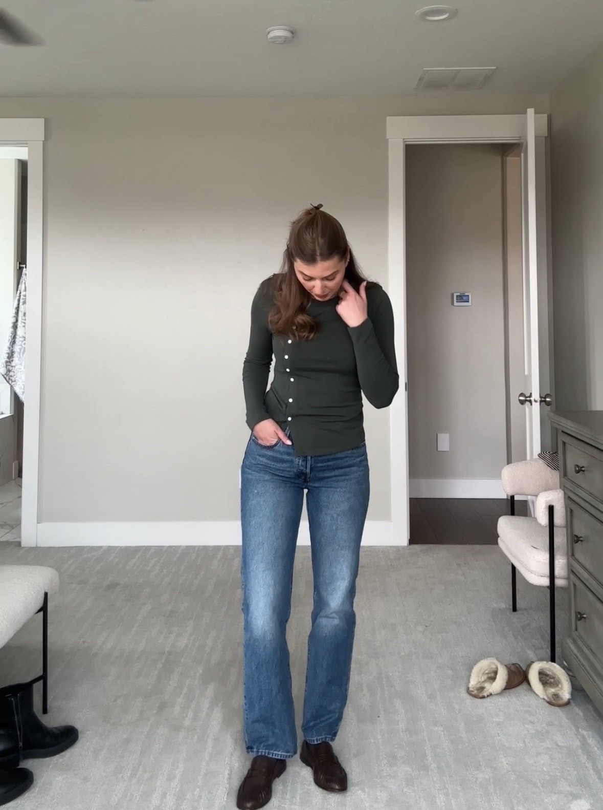 Top - medium, jeans - 28x32

#LTKTall #LTKFindsUnder100