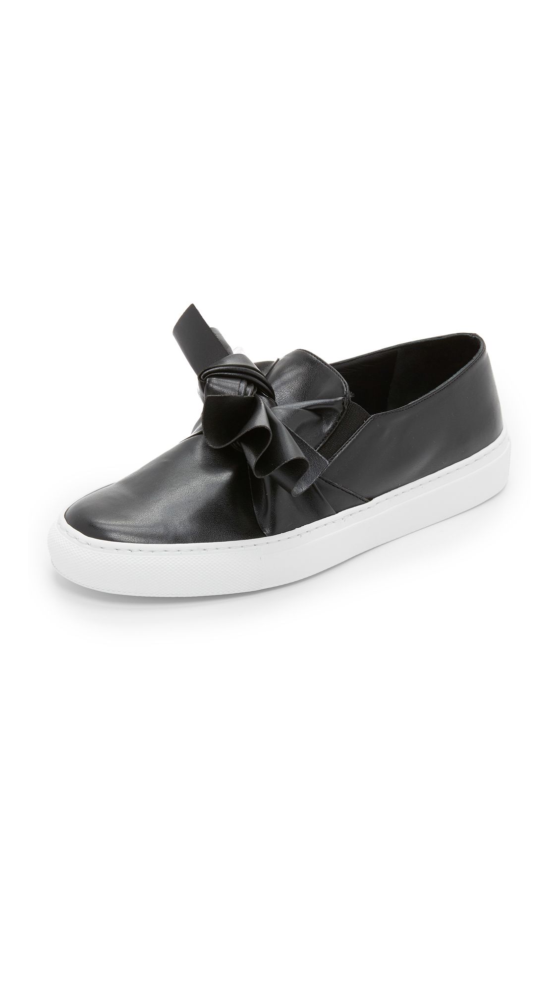 Cedric Charlier Faux Leather Sneakers - Black | Shopbop