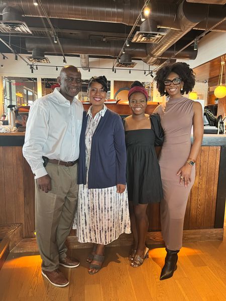 Mother’s Day brunch with the fam! Nonstop rain caused for a cozy look. 

Summer dress, work dress, office dress, business casual, neutral dress, maxi dress, tall girl dress, affordable fashion, Zara dress

#LTKFindsUnder50 #LTKStyleTip #LTKWorkwear