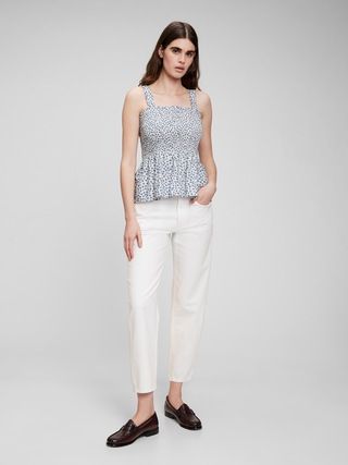 Smocked Peplum Tank Top | Gap (US)