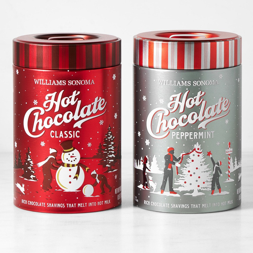 Williams Sonoma Peppermint Hot Chocolate & Classic Hot Chocolate, Set of 2 | Williams-Sonoma