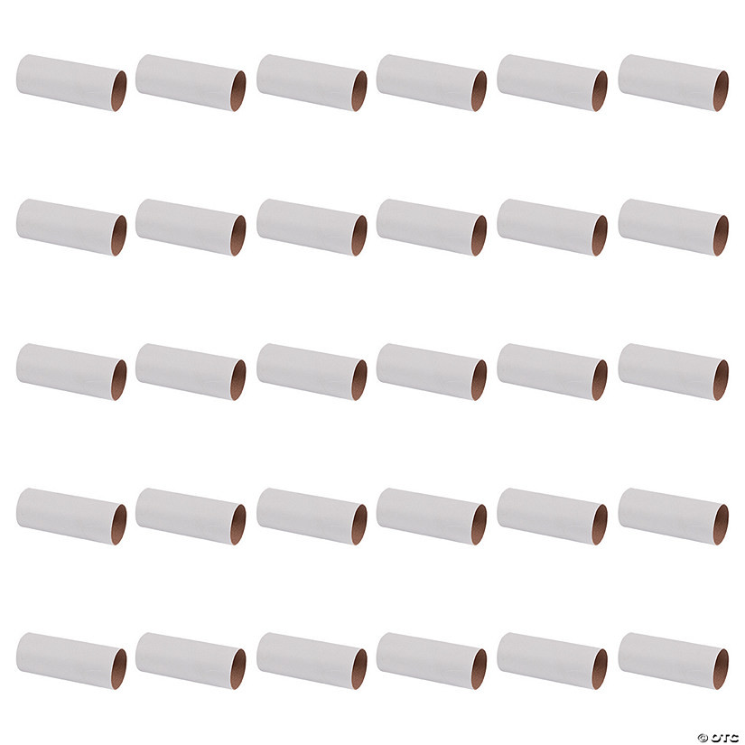 1 3/4" x 4 1/2" Bright White Craft Rolls Craft Supplies - 24 Pc. | Oriental Trading Company