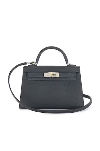 Hermes Epsom Kelly 20 Handbag in Grey | FWRD 