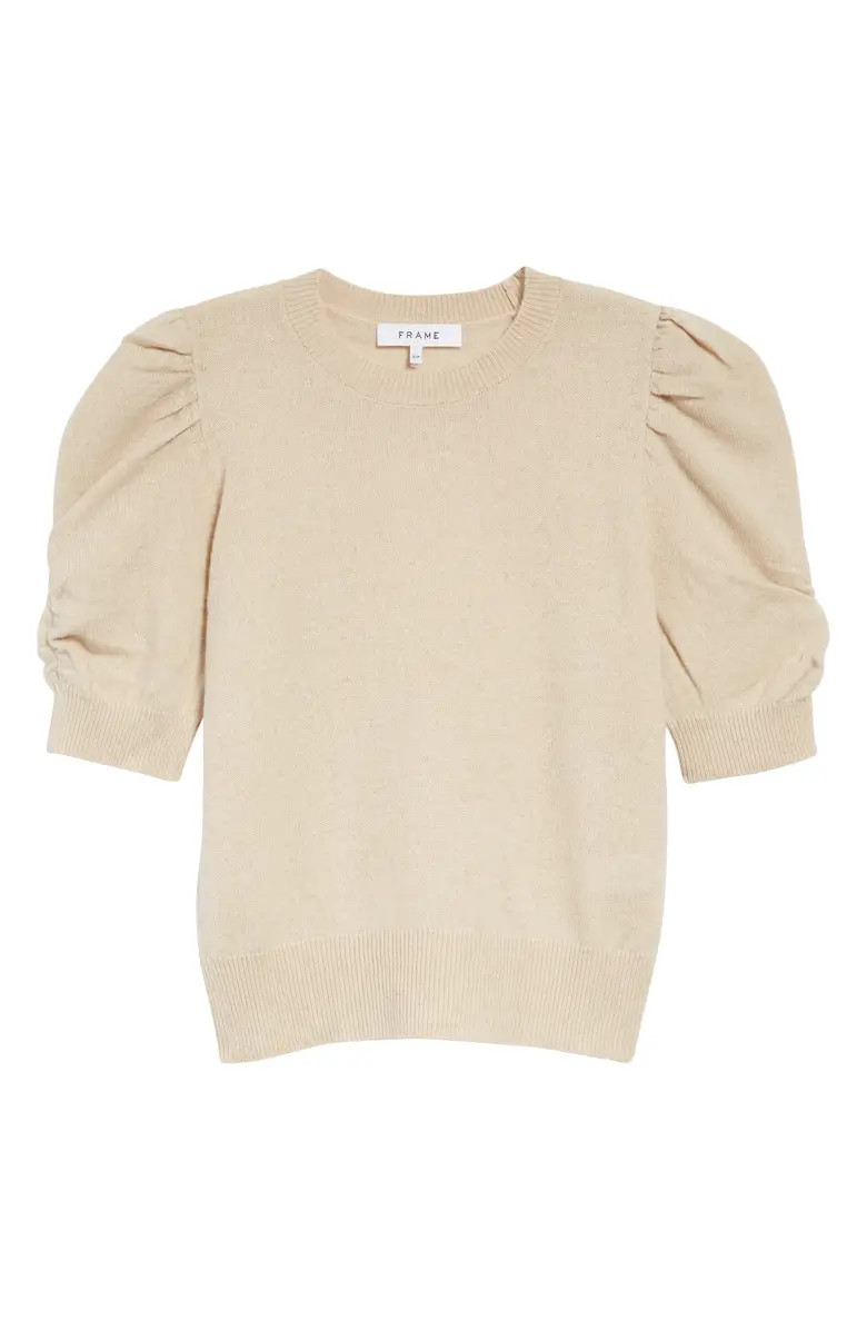 FRAME Frankie Puff Sleeve Cashmere Sweater | Nordstrom | Nordstrom